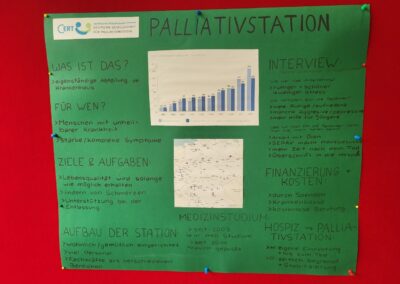 Informationsplakat Information über eine Palliativstation