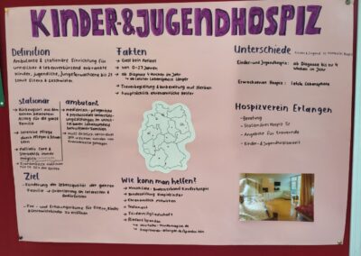 Informationsplakat über Kinder- und Jugendhospiz